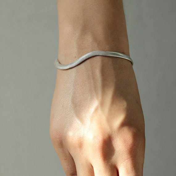 Pulsera De Mujer Nueva Cadena De Serpientes De Plata Pulsera Pulsera De Mujer Nueva Cadena De Serpientes De Plata Pulsera