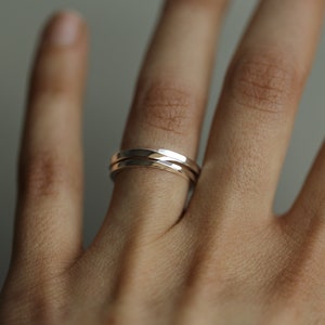 Medium torsion ring twisted band ring wedding ring image 8