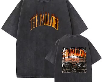 Camiseta unisex lavada con estampado The Fall Off y sudadera con capucha.