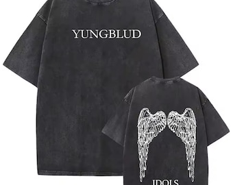 Unisex Washed YungBlud Graphic T-shirt, Hoodie