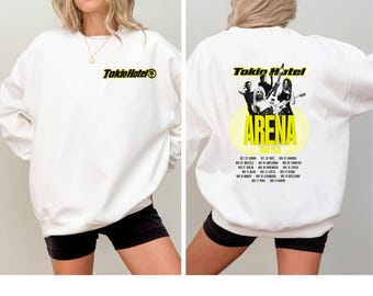 Camiseta, sudadera y sudadera con capucha de la gira de Tokio Hotel.