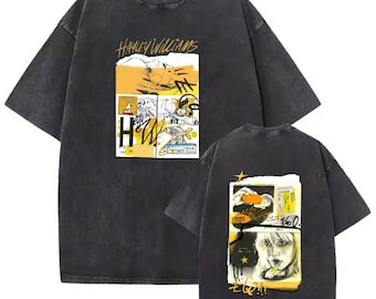 Camiseta unisex lavada con estampado de Hayley Williams y sudadera con capucha.