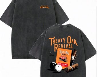 Unisex Washed Treaty Oak Revival Graphic T-shirt, Hoodie