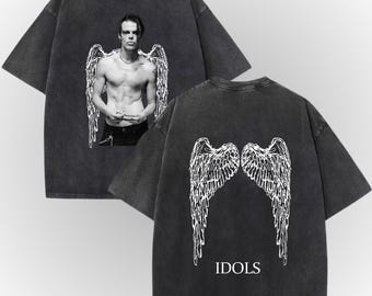 Camiseta unisex lavada con estampado de YungBlud, sudadera con capucha
