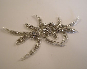 Rhinestone Encrusted Applique--Exotic Design--One Piece