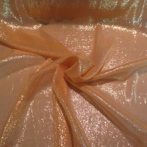 Gold with Gold Metallic Silk Chiffon Fabric--By the Yard
