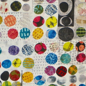 Artful Colorful Wabi Sabi Abstract Digital Print by Marcia Derse for Windham Pure Cotton Fabric--By the Yard