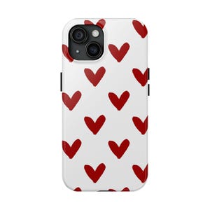 Heart Pattern Tough Phone Cases | Cute, Stylish, Gift, Valentine&#39;s Day, Love