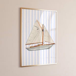 Cute Sailboat Beachy Print