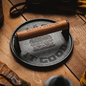 Burger Master Cast Iron Grill Press