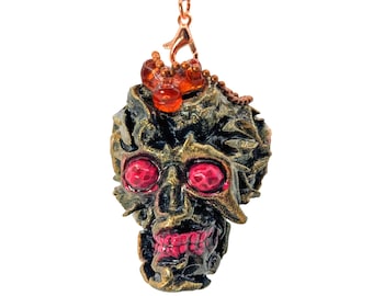 Hanging Skull Keychain Charm - Martyr Relic