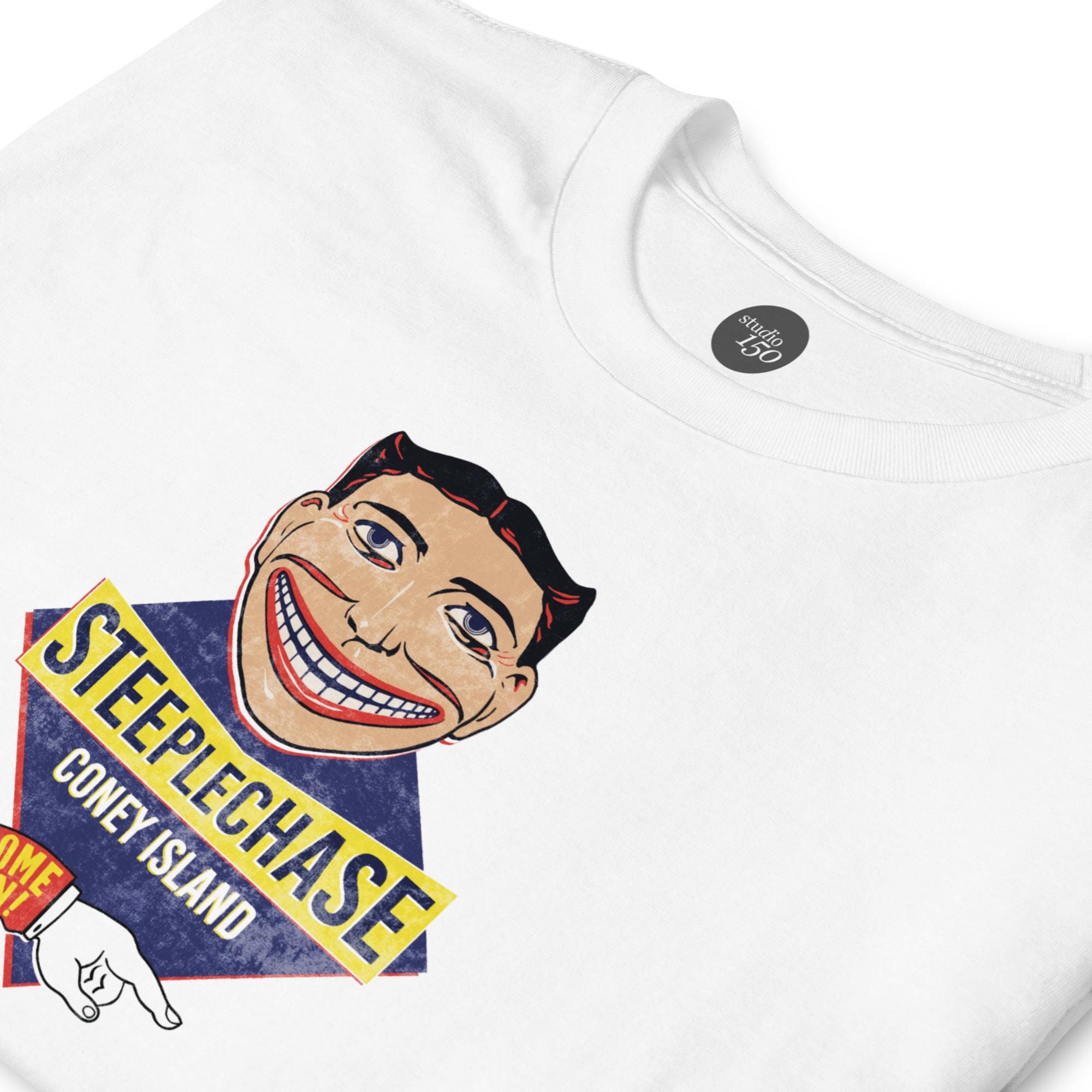 T-shirt Homme Steeplechase Park Coney Island - Graphique Rétro Drôle, Coton, Taille Unique