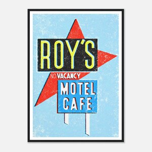 Retro Roys Motelltryck - Himmelsblå utgåva!
