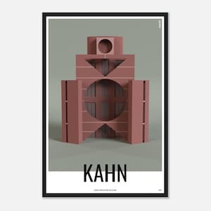 Louis Kahn - Almost Architecture Collection- Unique Wall Decor Inspired by Great Architects