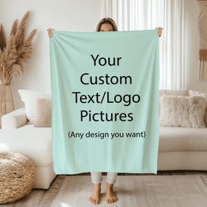 Your Custom Text Blanket, Customize Blanket Gift, Custom Cozy Home Decor, Housewarming Gift, Sympathy Family Gift,Birthday Gift for Mom
