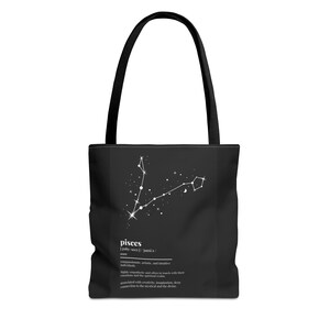 Tote tas Vissen Zodiac - Celestial Star Map voor dromers