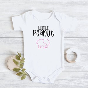 Baby Bodysuit Little Peanut - Your Choice of Font Color