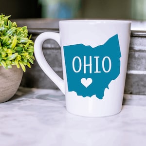 Ohio State 14 oz Ceramic Mug - Your Choice of Font Color