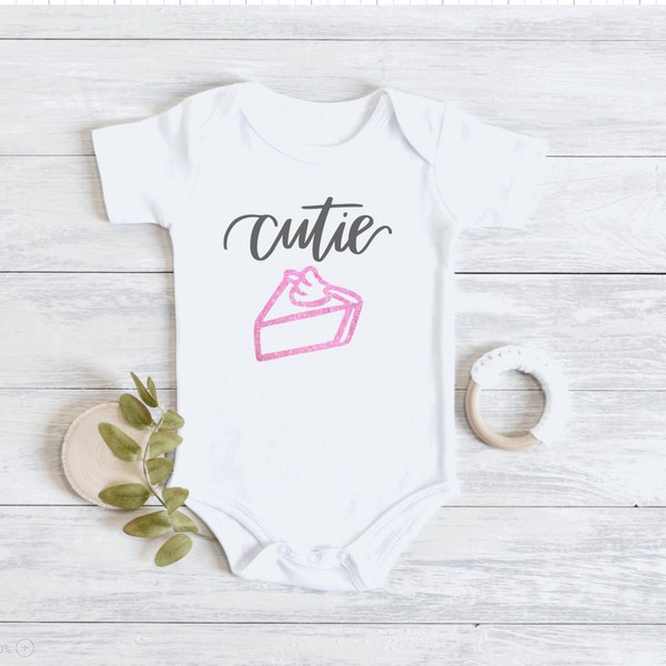 Baby Bodysuit Cutie Pie - Your Choice of Font Color