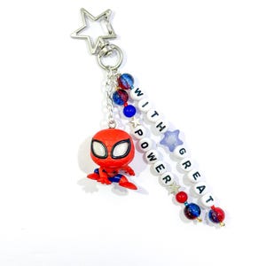 Handmade Spider-Man Keychain: Funko Pop Box or doorable Charm