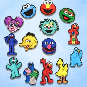 12 Pcs Cute Furry Monster Shoe Charms Set, Colorful Cartoon Characters for Clogs, Kids Fun PVC Shoe Accessories Gift