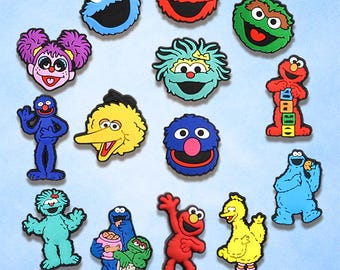 12 Pcs Cute Furry Monster Shoe Charms Set, Colorful Cartoon Characters for Clogs, Kids Fun PVC Shoe Accessories Gift