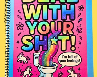Deal with Your Sh*t Adult Swear Coloring Book, Stress Relief, Funny Workbook, Edgy Art, Sarcastic Gift, SelfCare, Humor, Profane Affirmation