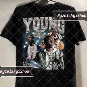 Young Dolph Rapper Graphic Tee Young Dolph T Shirt Rap Rapper Hiphop Retro 90s Vintage  Bootleg Tee