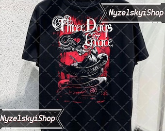 Three Days Grace グラフィックTシャツ ブラック Three Days Grace Graphic X T-Shirt Gift For Fan | eBay