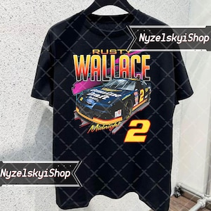 Vintage Rusty Wallace Nascar T Shirt  Rusty Wallace Shirt Rusty Wallace 90s Nascar Shirt Rusty Wallace Tee Rusty Wallace Retro Shirt