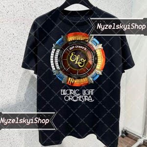 Electric Light Orchestra ELO Rock Band Black Tshirt Electric Light Orchestra ELO Rock Band Shirt  ELO Electric Light Orchestra TShirt
