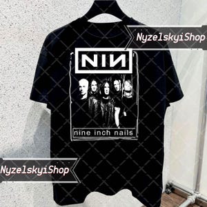 Nine Inch Nails 90s Band Shirt Nine Inch Nails 90s Band Shirt Vintage Gift For Men Women Funny Black Tee Nine Inch Nails Shirt Tee