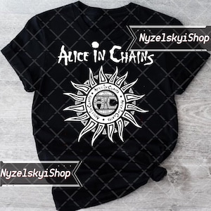 Alice in Chains Rock and Roll Music Shirt  Unisex Retro Alice in Chains T Shirt Alice in Chainsl Music Tee