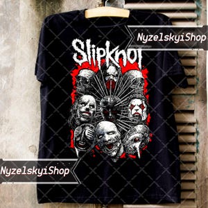 Slipknot Graphic Tee Vintage Slipknot shirt Unisex Slipknot Black T-Shirt Slipknot Band T-Shirt Retro Slipknot Shirt