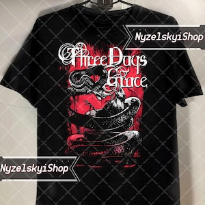 Three Days Grace グラフィックTシャツ ブラック Amazon.com: Three Music Days Grace Band One-X Men's Long