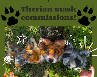 therian mask commissions !!