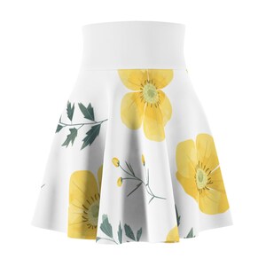 Floral Women&#39;s Skater Skirt, Boho Style Skirt, Summer Fashion, Spring Outfit, Women&#39;s Clothing, Casual Skirt, Gift for Her
