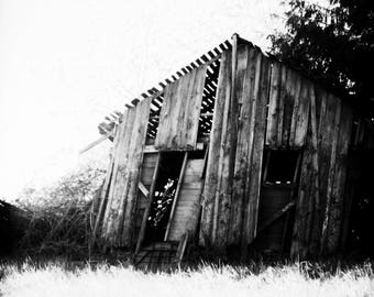 8x10 Print of rustic old shed