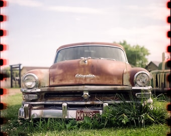 Rusty old Route 66 Chrysler