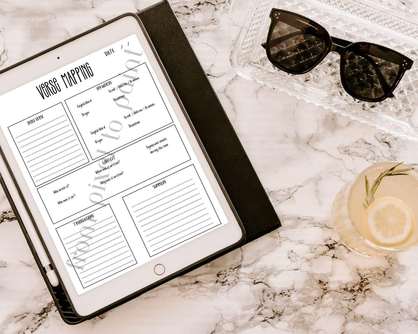 Verse Mapping Bible Study Worksheet: Printable Scripture Study (PDF ...