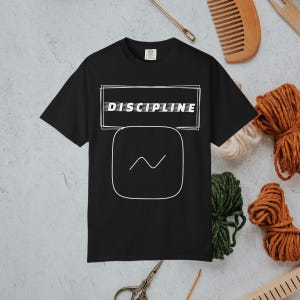 Discipline Growth Graph T-Shirt, Workout Tee, Athletic Apparel, Fitness Shirt, Motivational Clothing