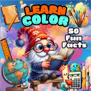 Learn And Color : 50 Fun Facts To Learn and Color for Kids . Fun Activity Book For Little One