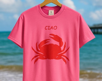 Ciao Crab T-Shirt: Comfort Colors Funny Crabby Tee