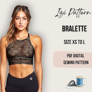 Bralette Sewing pattern | women summer top sewing pattern | PDF sewing pattern
