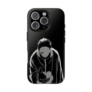 Obito Uchiha Phone Case | Dark Anime Aesthetic Tough Case for iPhone, Samsung, Pixel | Naruto Shippuden Villain Art Gift | Gifts