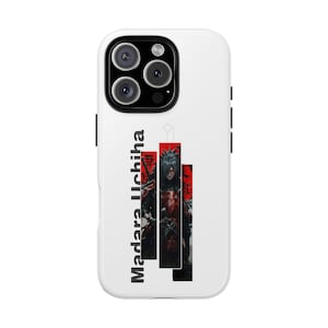 Uchiha Madara Tough Phone Case - Rinnegan Sharingan Naruto Gifts iPhone Samsung Pixel Cover - Anime Gift for Otaku Fans