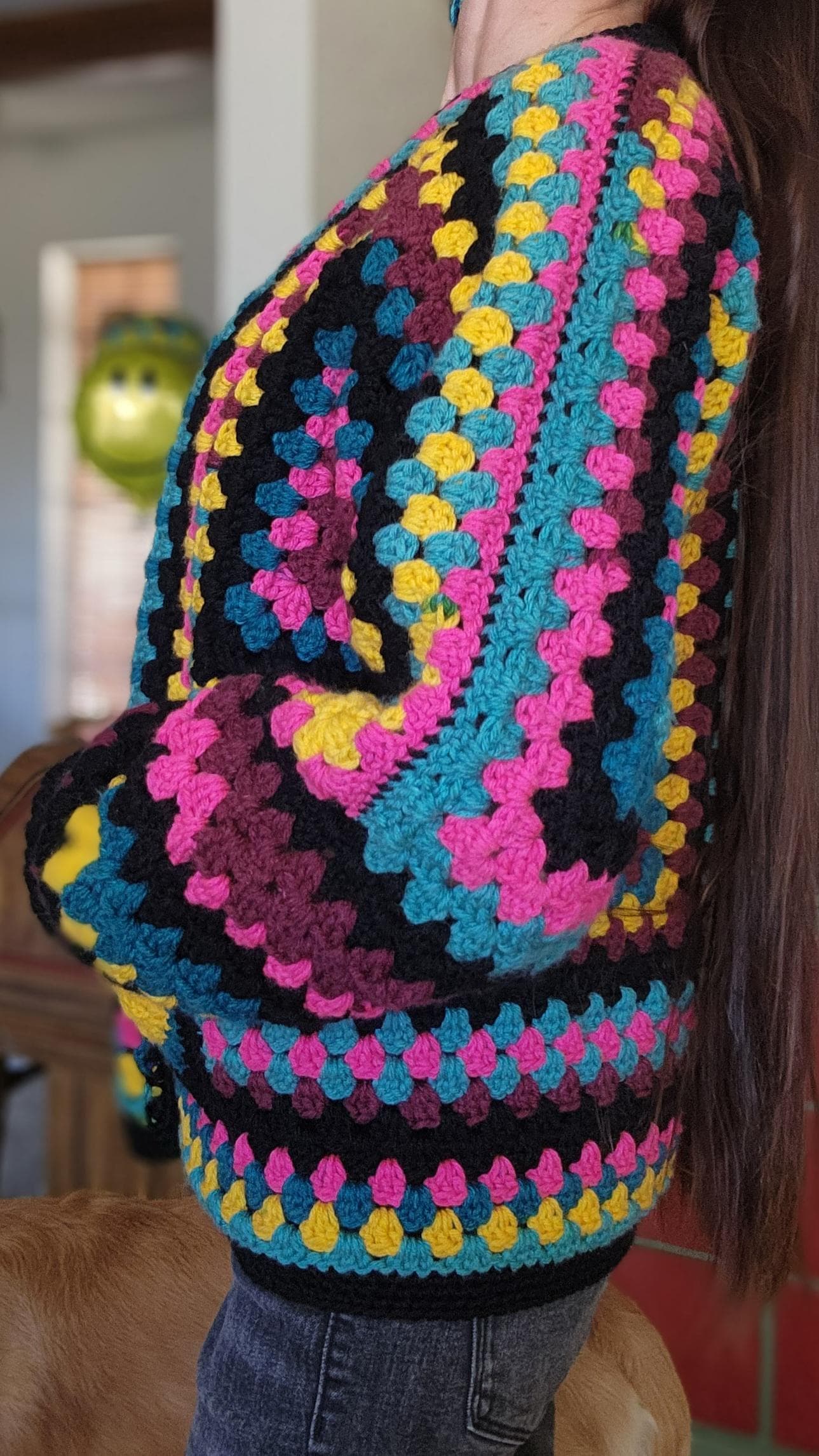 Sally Nightmare Before Christmas Inspired Crochet Hexagon Cardigan