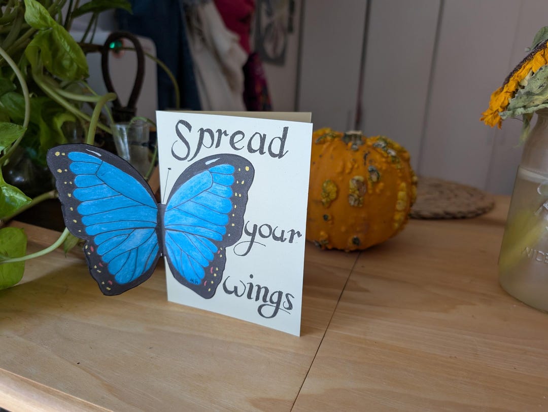 Butterfly Card - Etsy