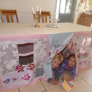 Custom made Tablecloth Playhouse - Home Sweet Home
