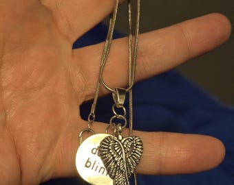 Doctor Who Angel Wings and Don't Blink Silver Charms and Pendant Necklace